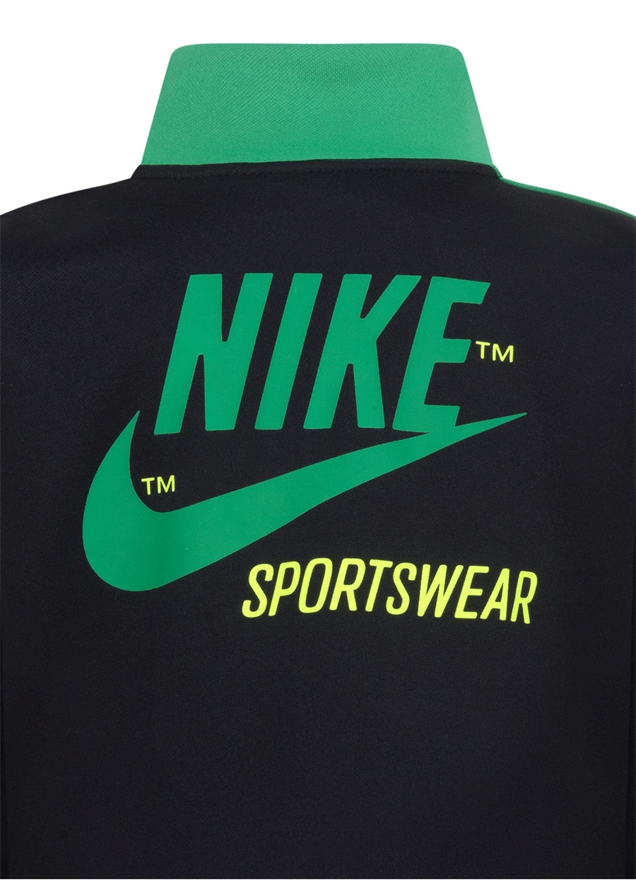 Nike Düz Siyah Erkek Çocuk Eşofman Takımı 86L695-023-NKB B NSW TRICOT SET_3