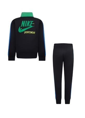 Nike Düz Siyah Erkek Çocuk Eşofman Takımı 86L695-023-NKB B NSW TRICOT SET_4