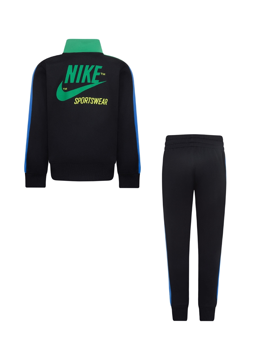 Nike Düz Siyah Erkek Çocuk Eşofman Takımı 86L695-023-NKB B NSW TRICOT SET_4