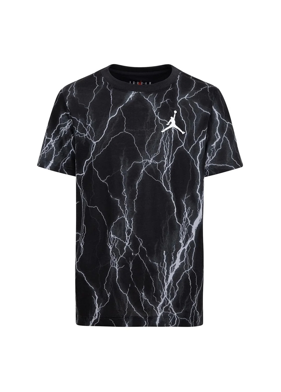Nike Desenli Gri Erkek T-Shirt 95C907-G9Q-JDB MJ SPORT SS DF AOP