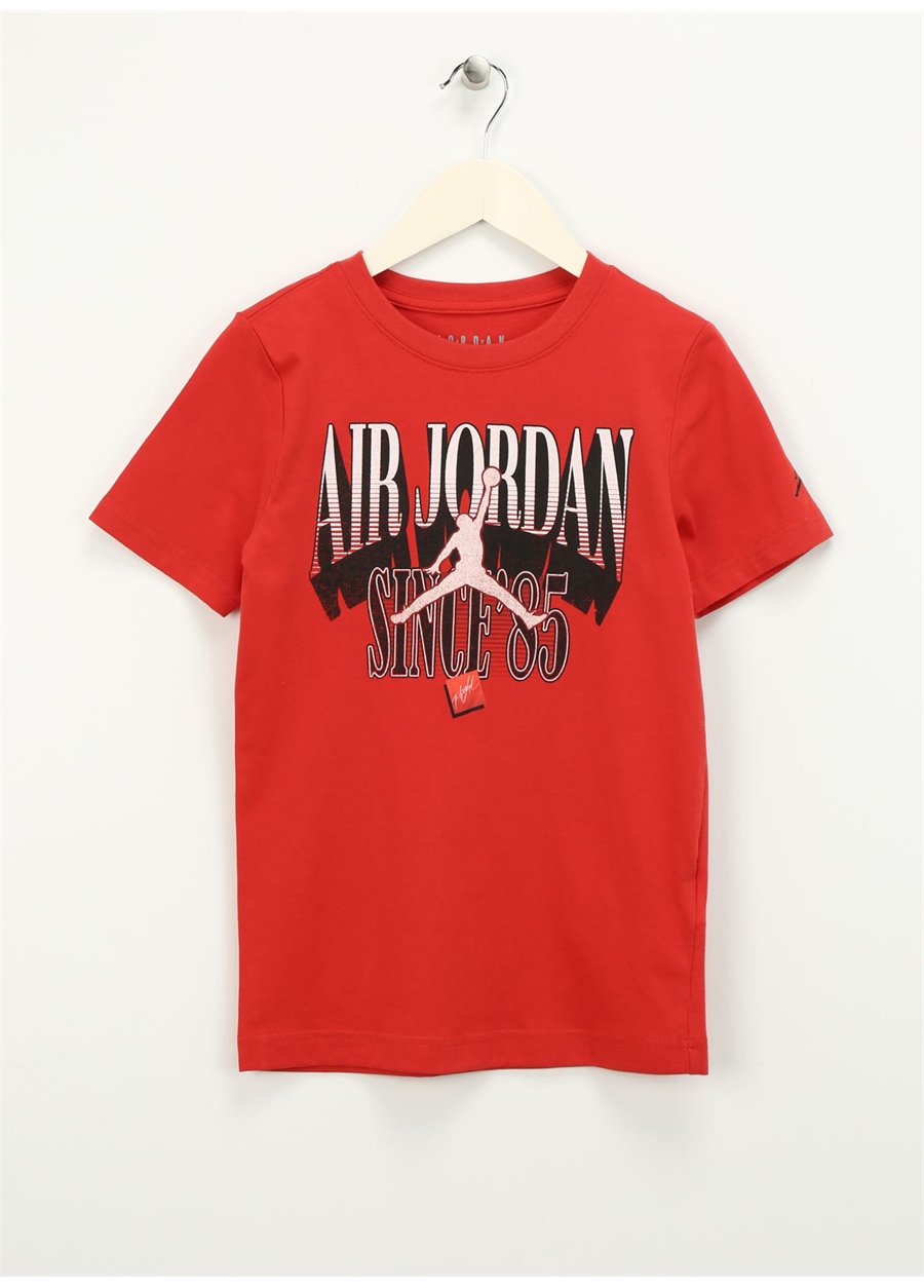 Nike Baskılı Kırmızı Erkek Çocuk T-Shirt 95C980-R0F-JDB SINCE 85 SS TEE