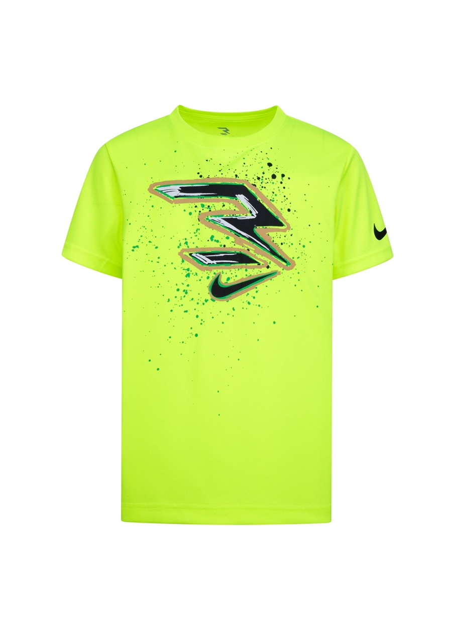 Nike Baskılı Yeşil Erkek T-Shirt 9Q0566-F68-RWB BRSH STROKE ICON TEE
