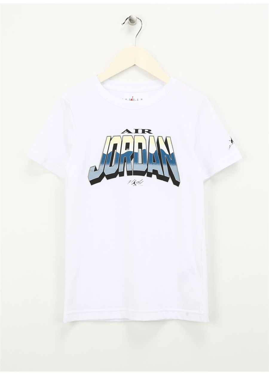Nike Baskılı Beyaz Erkek T-Shirt 95C979-001-JDB JORDAN WORLD S/S TEE
