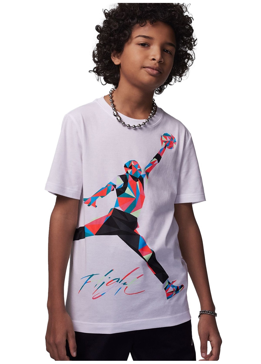 Nike Baskılı Beyaz Erkek T-Shirt 95C984-001-JDB JUMPMAN HBR HEIRLOOM