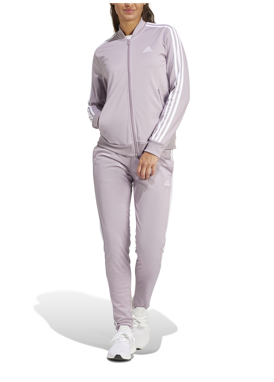 Adidas Mor Kadın Kapüşon Yaka Regular Fit Eşofman Takımı IS0852 W_1