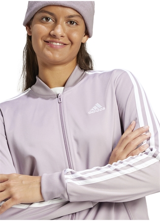 Adidas Mor Kadın Kapüşon Yaka Regular Fit Eşofman Takımı IS0852 W_2