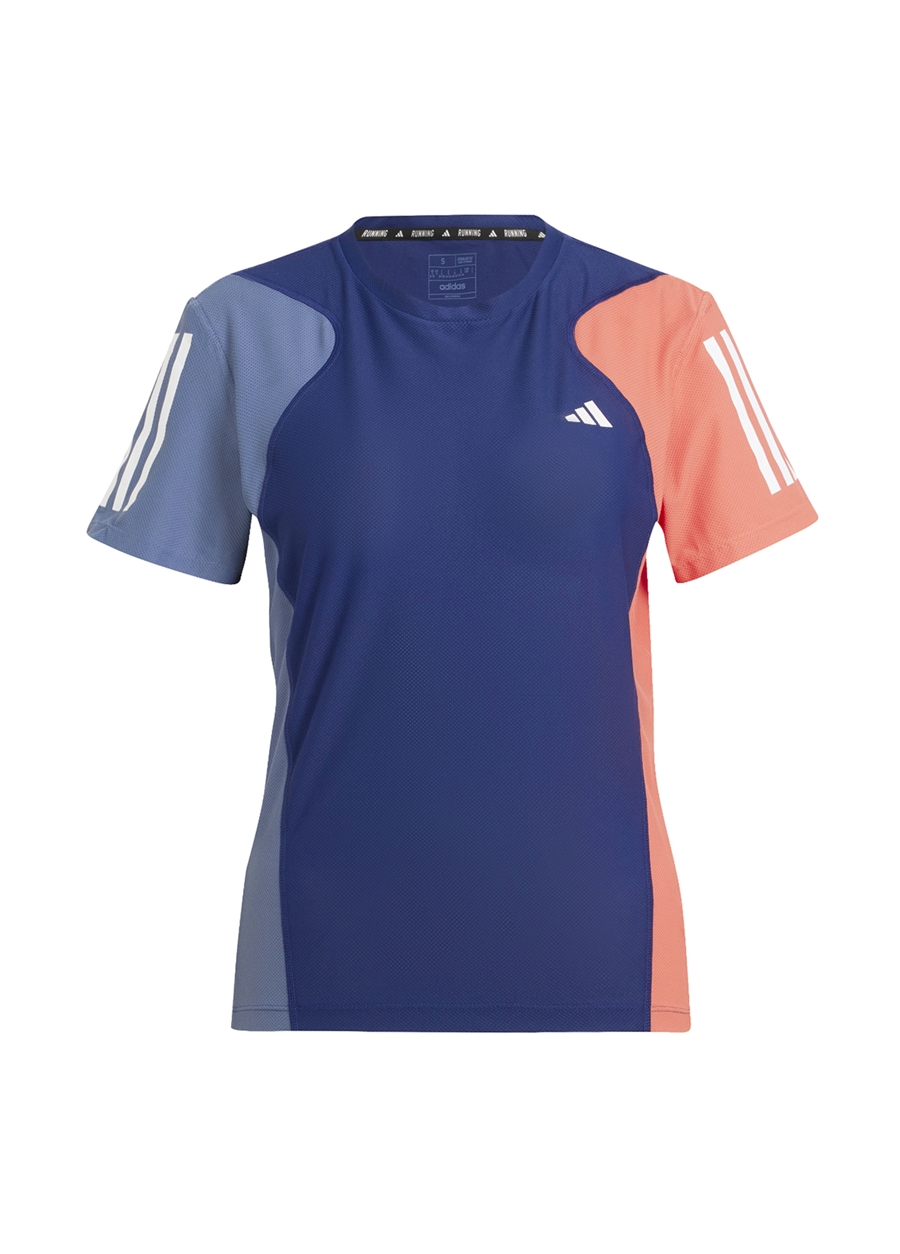 Adidas Mavi Kadın Yuvarlak Yaka T-Shirt IK5008 OTR