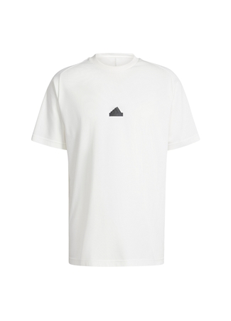 Adidas Beyaz Erkek Yuvarlak Yaka T-Shirt IN7097 M_3