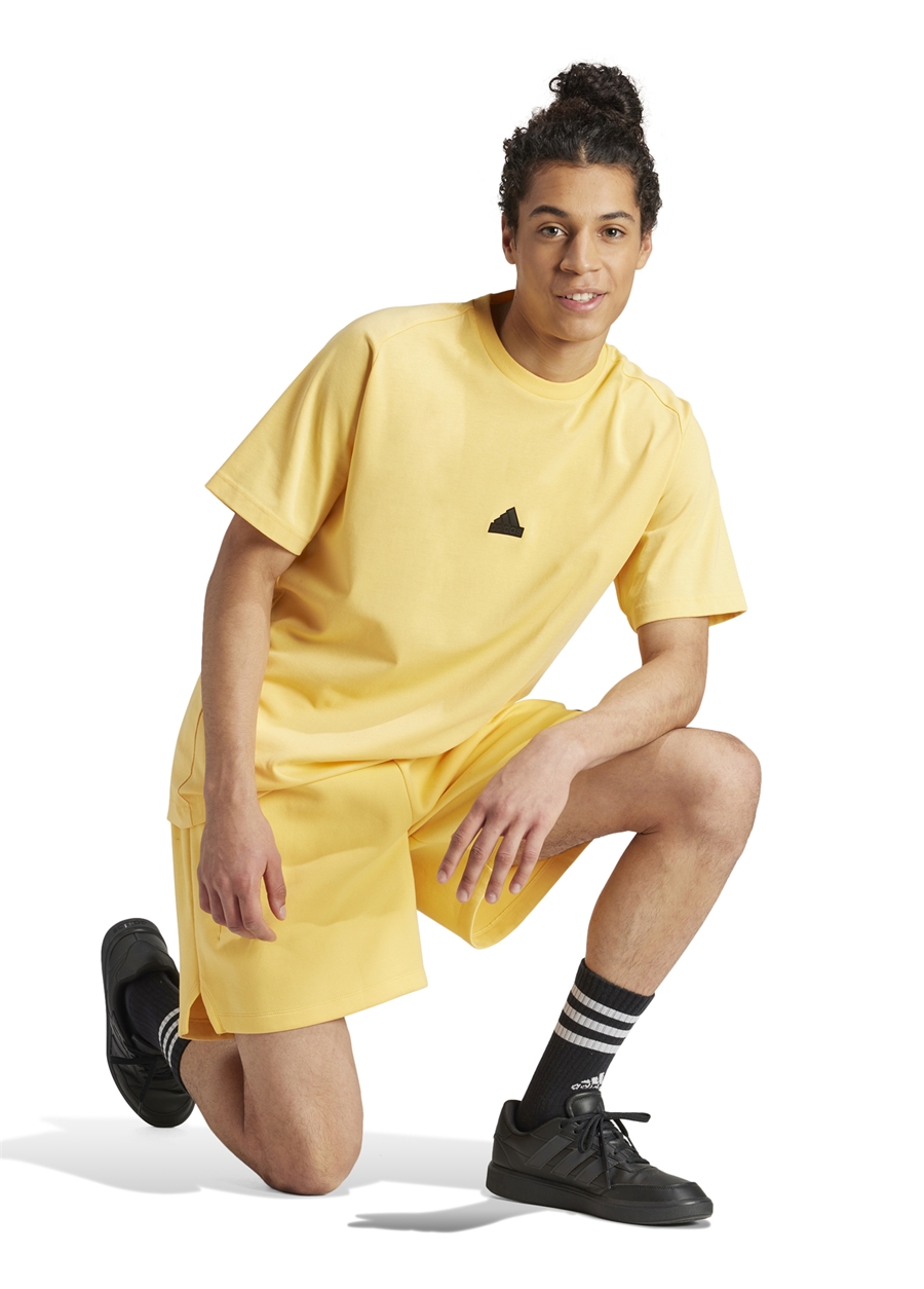 Adidas Turuncu Erkek Yuvarlak Yaka T-Shirt IR5238 M