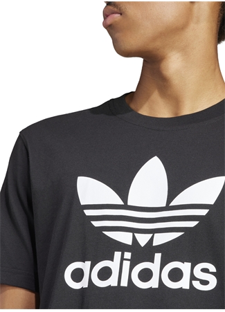 Adidas Siyah Erkek Yuvarlak T-Shirt IU2364 TREFOIL_2