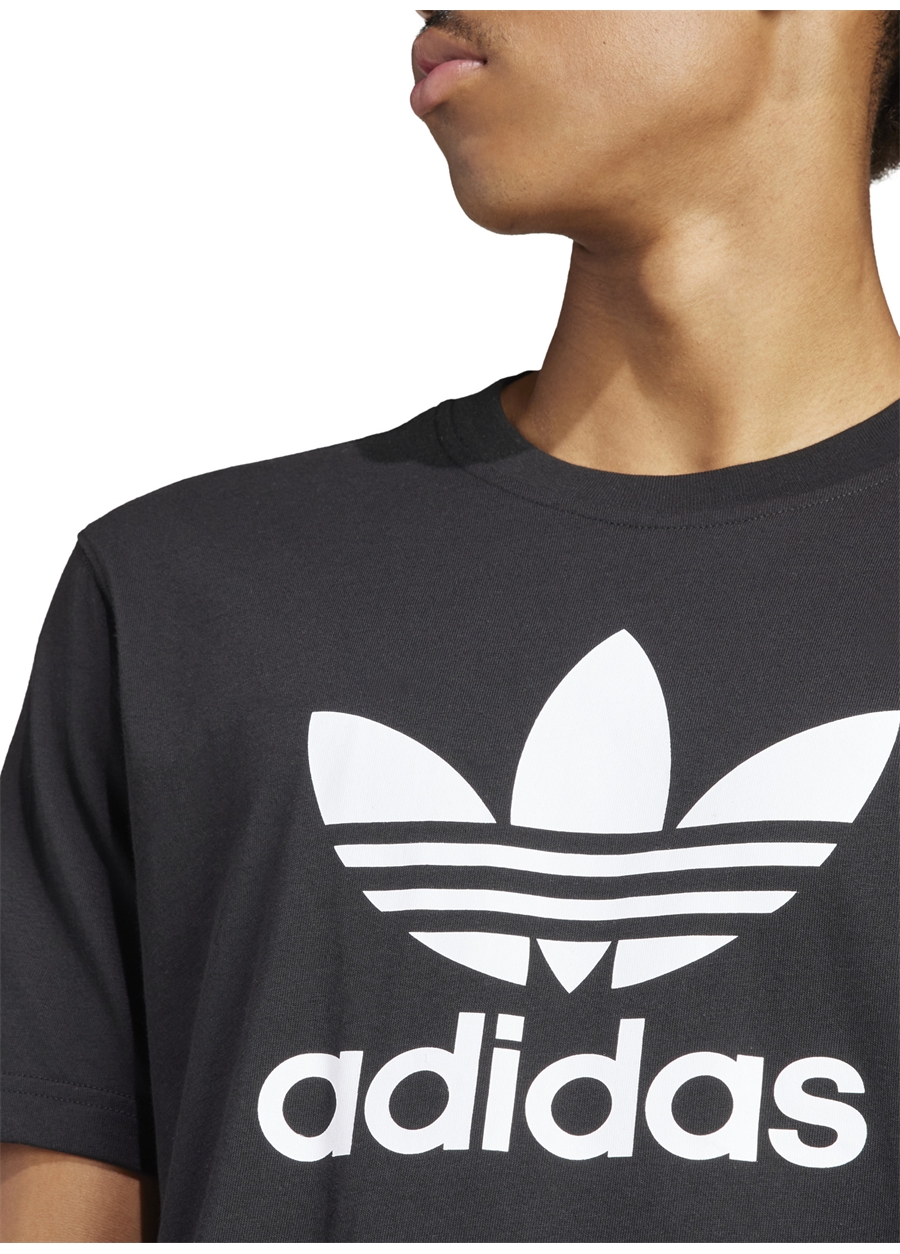 Adidas Siyah Erkek Yuvarlak T-Shirt IU2364 TREFOIL_2