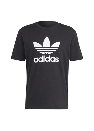 Adidas Siyah Erkek Yuvarlak T-Shirt IU2364 TREFOIL_5