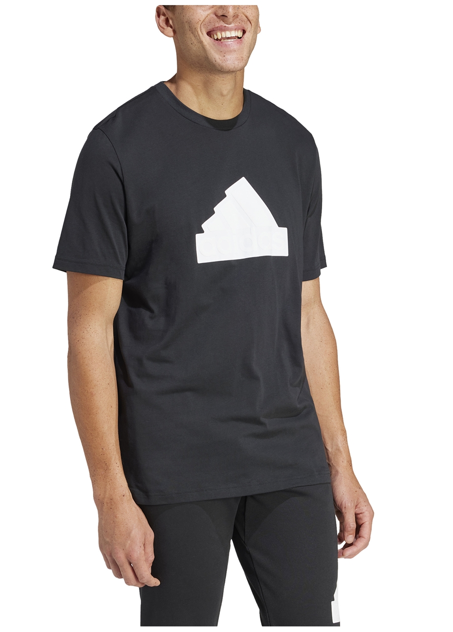 Adidas Siyah Erkek Yuvarlak Yaka T-Shirt IR9170 M
