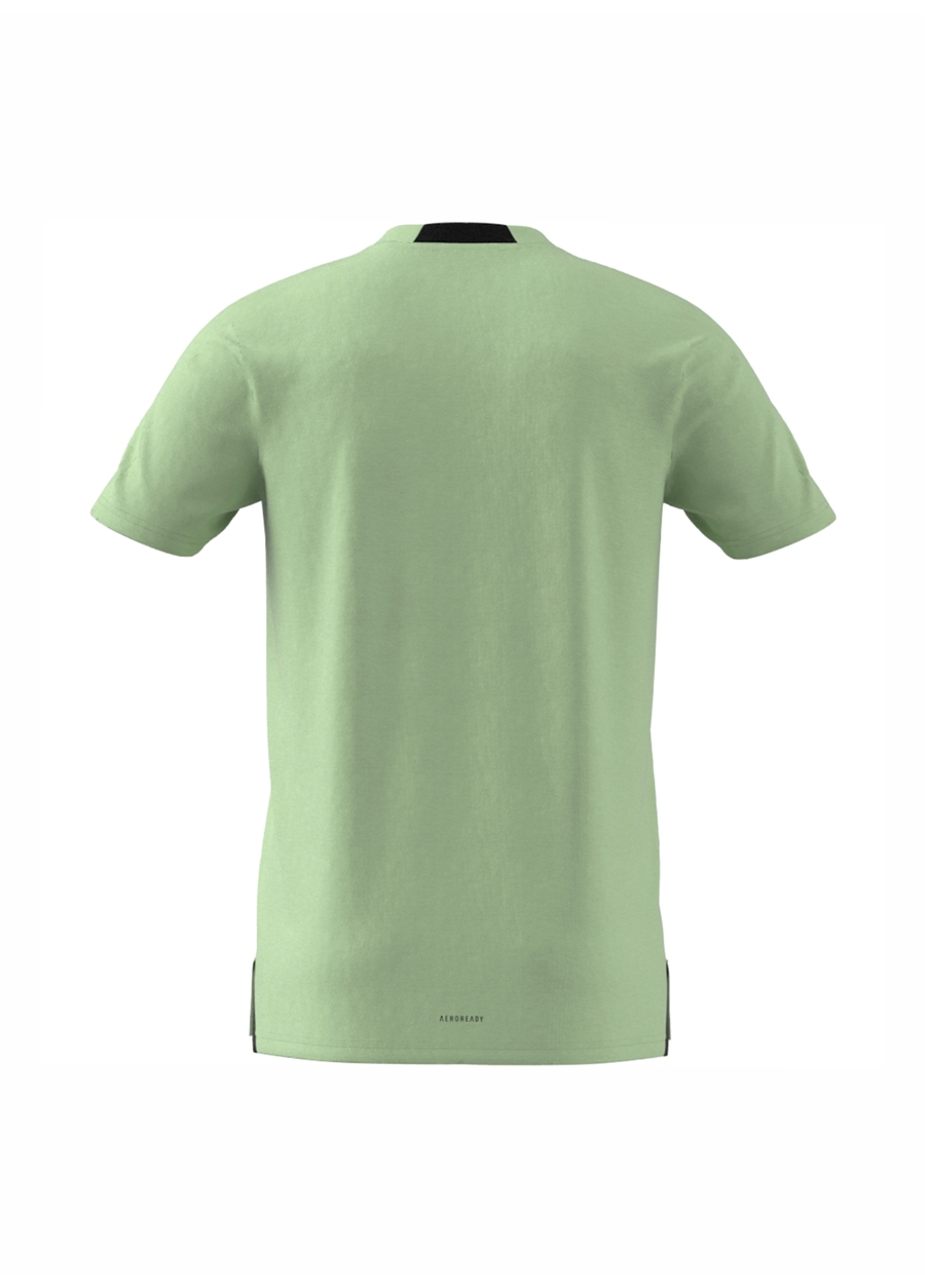 Adidas Yeşil Erkek Yuvarlak Yaka T-Shirt IS3813 D4T_7