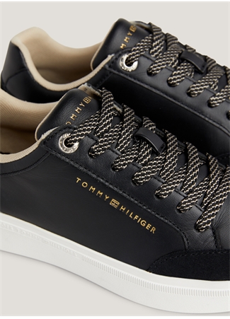 Tommy Hilfiger Siyah Kadın Deri Sneaker FW0FW07683BDS_3