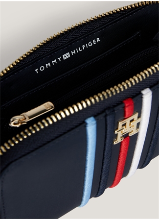 Tommy Hilfiger Lacivert Kadın 16X10x2 Cm Cüzdan AW0AW16018DW6_3