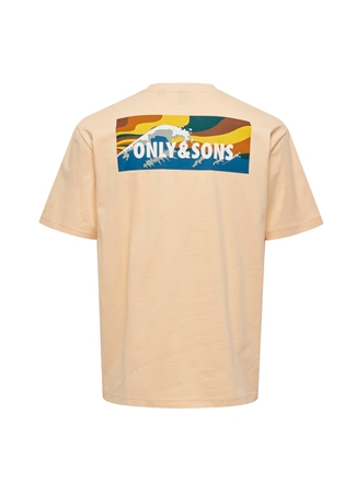 Only & Sons O Yaka Baskılı Pudra Erkek T-Shirt ONSKEITH RLX SS TEE_1