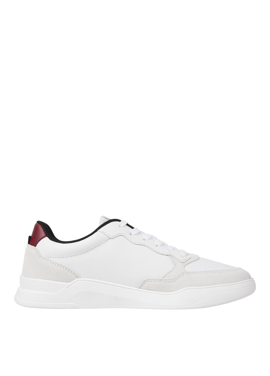 Tommy Hilfiger Beyaz Erkek Deri Sneaker ELEVATED CUPSOLE LTH MIX_1