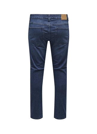 Only & Sons Normal Bel Dar Koyu Mavi Erkek Denim Pantolon ONSLOOM SLIM ONE DBD 6455 PIM DNM V_1