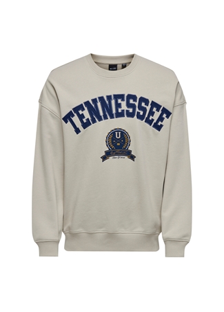 Only & Sons O Yaka Taş Erkek Sweatshırt ONSLAWSON LIFE VINTAGE CREW NECK SW_0