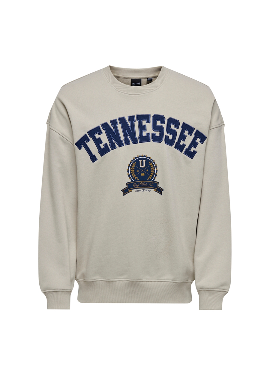 Only & Sons O Yaka Taş Erkek Sweatshırt ONSLAWSON LIFE VINTAGE CREW NECK SW_0