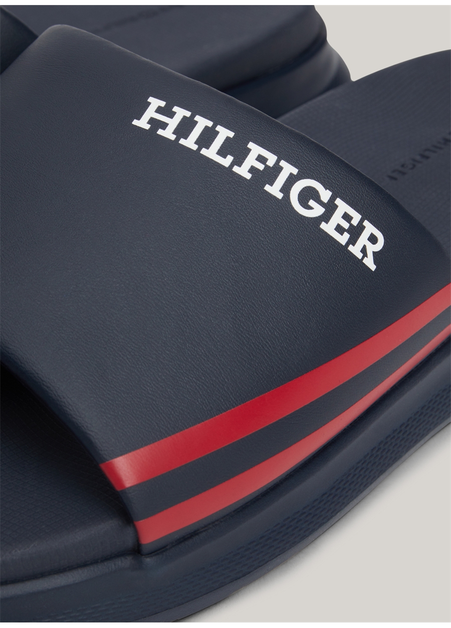 Tommy Hilfiger Lacivert Erkek Plaj Terliği DUAL DENSITY HILIFGER POOL SLIDE_5