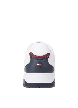 Tommy Hilfiger Beyaz Erkek Deri Sneaker TH BASKET STREET SUEDE MIX_3