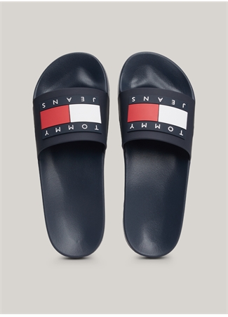 Tommy Hilfiger Lacivert Erkek Plaj Terliği POOL SLIDE ESS_3