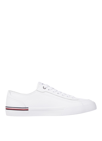 Tommy Hilfiger Beyaz Erkek Sneaker CORPORATE VULC LEATHER_1