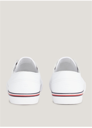 Tommy Hilfiger Beyaz Erkek Sneaker CORPORATE VULC LEATHER_5