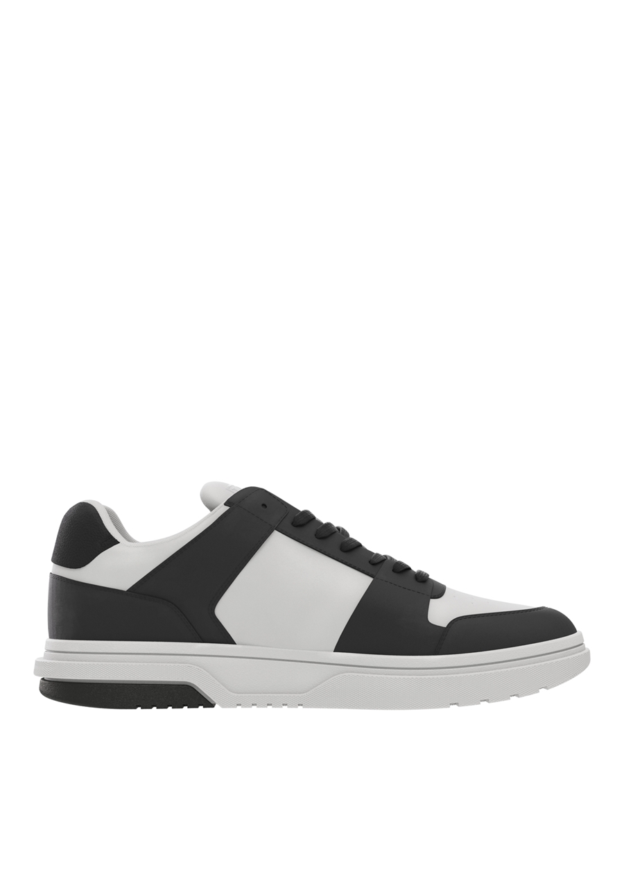 Tommy Hilfiger Siyah - Beyaz Erkek Deri Sneaker THE BROOKLYN LEATHER_1