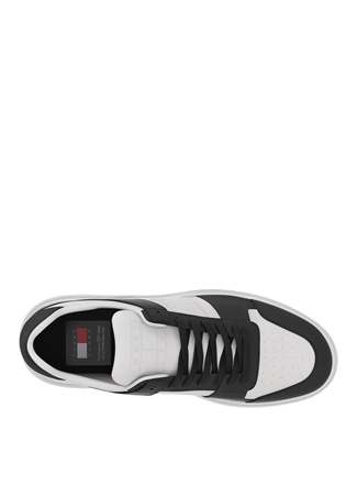 Tommy Hilfiger Siyah - Beyaz Erkek Deri Sneaker THE BROOKLYN LEATHER_2