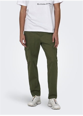 Only & Sons Dar Paça Haki Erkek Kargo Pantolon ONSLUC CARGO TAP 0121 PANT_1