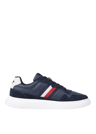 Tommy Hilfiger Lacivert Erkek Sneaker LIGHT CUPSOLE LTH MIX STRIPES_0