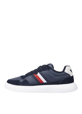 Tommy Hilfiger Lacivert Erkek Sneaker LIGHT CUPSOLE LTH MIX STRIPES_1