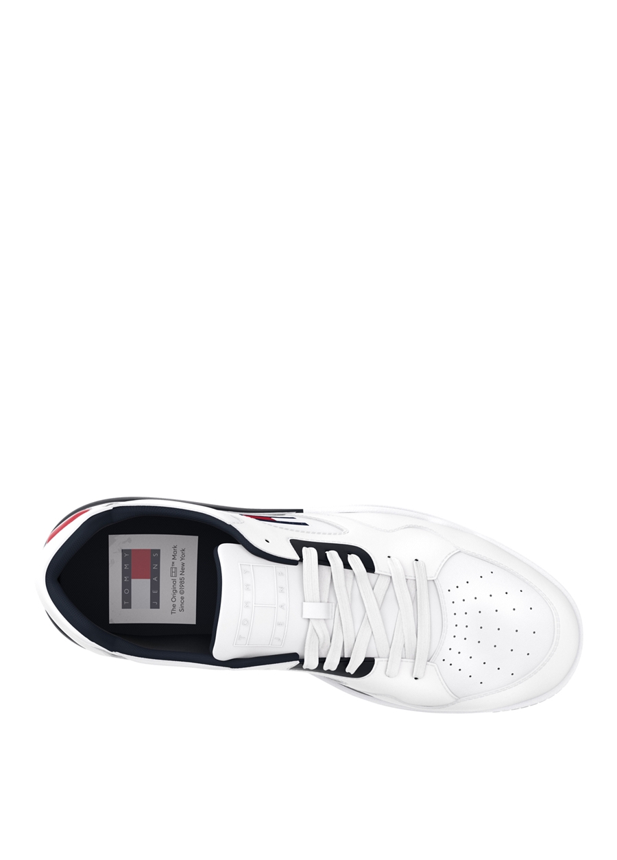 Tommy Hilfiger Beyaz Erkek Deri Sneaker TJM LOGO EXECUTION BASKET_2