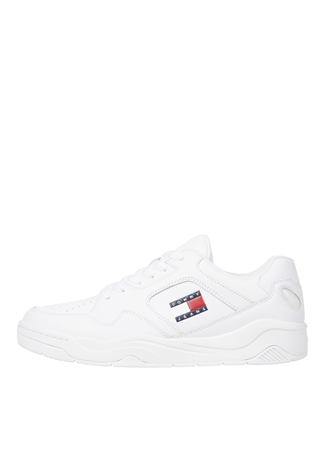 Tommy Hilfiger Beyaz Erkek Deri Sneaker TJM LEATHER OUTSOLE COLOR