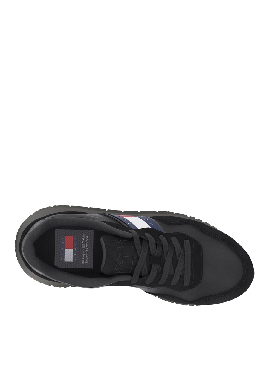 Tommy Hilfiger Siyah Erkek Süet Sneaker TJM MODERN RUNNER_2