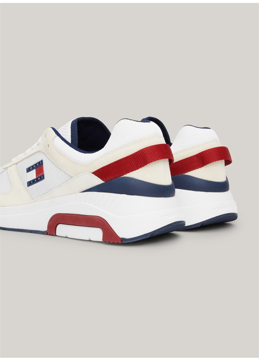 Tommy Hilfiger Ekru Erkek Süet Sneaker TJM RUNNER COMBINED_3