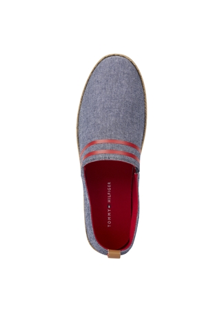 Tommy Hilfiger Mavi Erkek Keten Espadril HILFIGER ESPADRILLE C CHAMBRAY_2