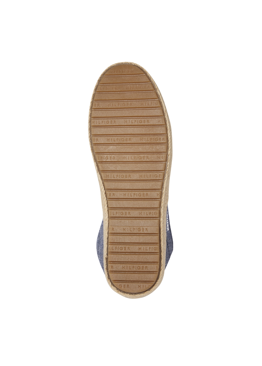 Tommy Hilfiger Mavi Erkek Keten Espadril HILFIGER ESPADRILLE C CHAMBRAY_4