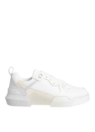 Calvin Klein Krem Kadın Deri Sneaker YW0YW01306PSX_0