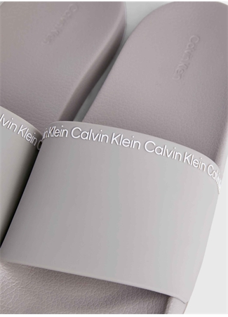 Calvin Klein Gri Erkek Plaj Terliği POOL SLIDE RUBBER_6