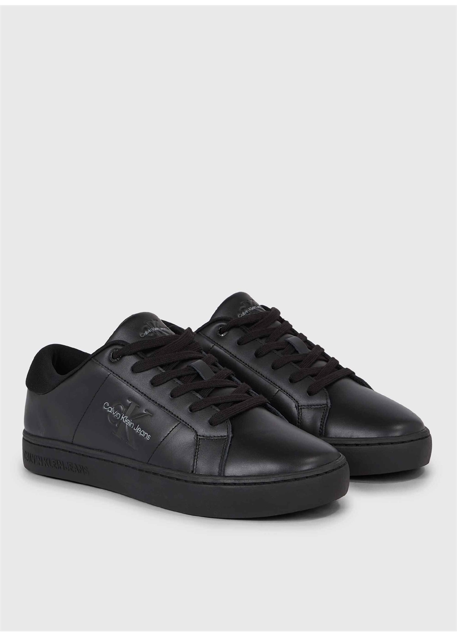 Calvin Klein Siyah Erkek Deri Sneaker CLASSIC CUPSOLE LOW ML LTH_1