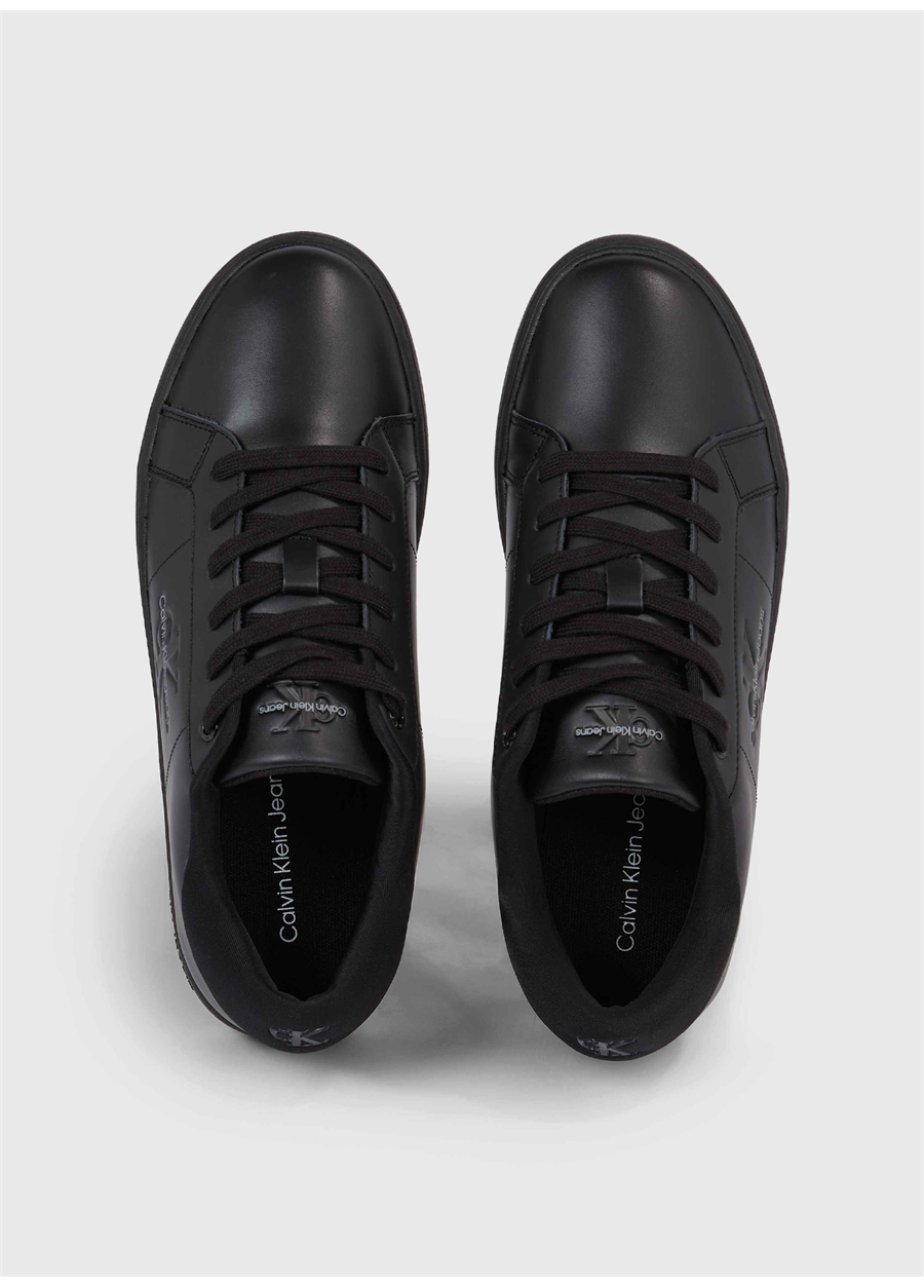 Calvin Klein Siyah Erkek Deri Sneaker CLASSIC CUPSOLE LOW ML LTH_2