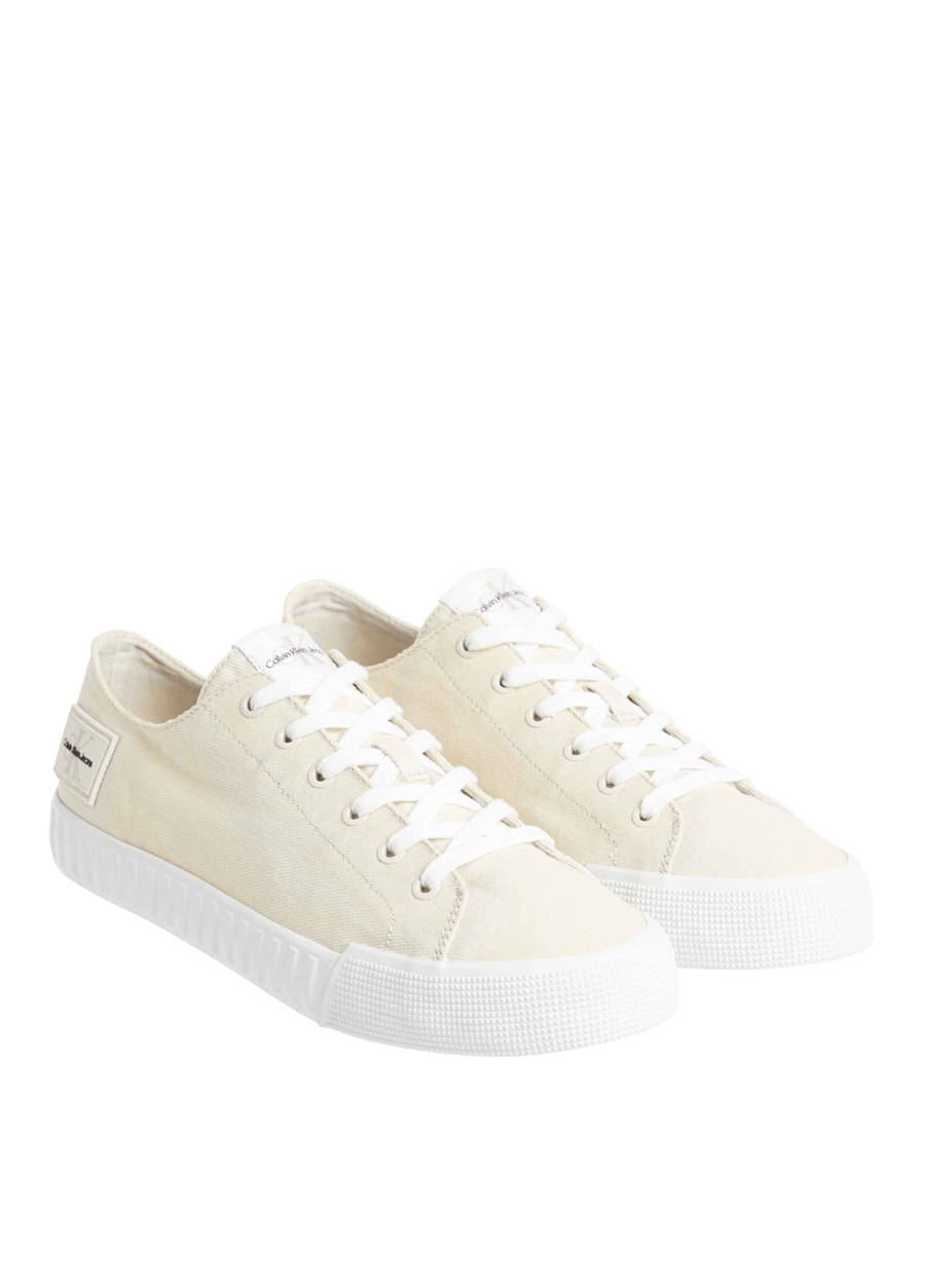 Calvin Klein Beyaz - Krem Erkek Sneaker SKATER VULC LOW LACEUP CS ML DIF_1