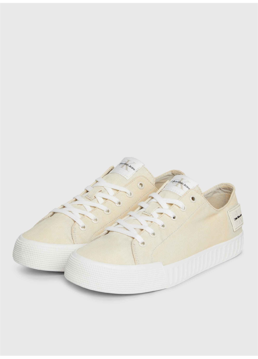 Calvin Klein Beyaz - Krem Erkek Sneaker SKATER VULC LOW LACEUP CS ML DIF_3