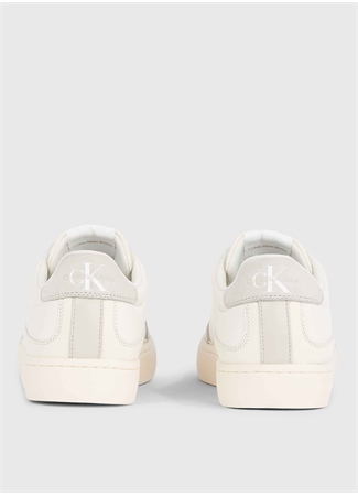 Calvin Klein Beyaz - Krem Erkek Deri Sneaker CLASSIC CUPSOLE LOW LTH ML_3