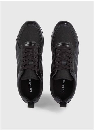 Calvin Klein Siyah Erkek Deri Sneaker LOW TOP LACE UP JAQ MONO_3