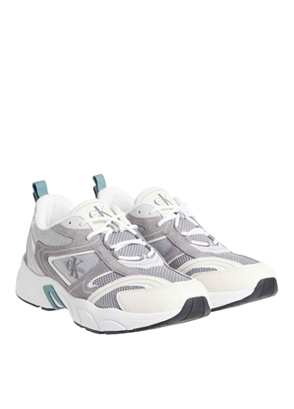 Calvin Klein Gri Erkek Deri Sneaker RETRO TENNIS SU-MESH_1